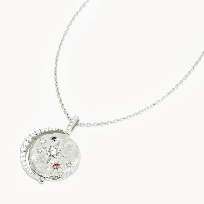 BY CHARLOTTE SILVER DANCING IN STARLIGHT SPINNER NECKLACE