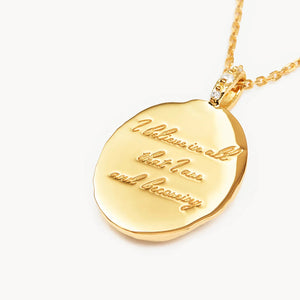 BY CHARLOTTE GOLD BELIEVE LARGE NECKLACE