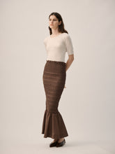 Load image into Gallery viewer, MARLE JOSEPHINE SKIRT ESPRESSO
