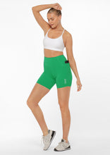 Load image into Gallery viewer, LORNA JANE ZIP POCKET RECYCLED STOMACH SUPPORT 16CM BIKE SHORT
