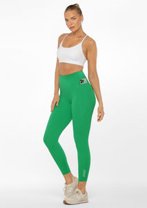 LORNA JANE ZIP POCKET RECYCLED STOMACH SUPPORT ANKLE BITER LEGGING